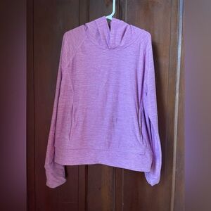 Hanna Andersson girls size 10 long sleeve pink hooded athletic top